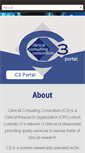 Mobile Screenshot of c3-cro.com